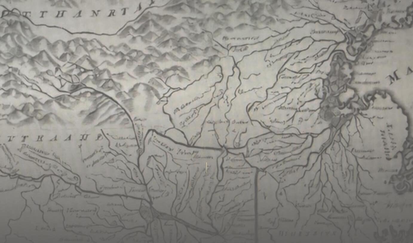 A seventeenth-century map of the Massachusetts coastline